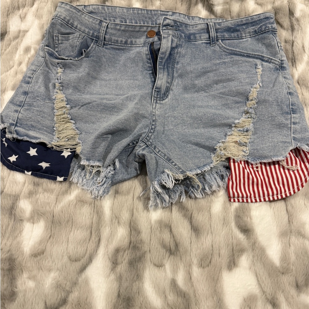 Stylish Blue Denim Women's Shorts